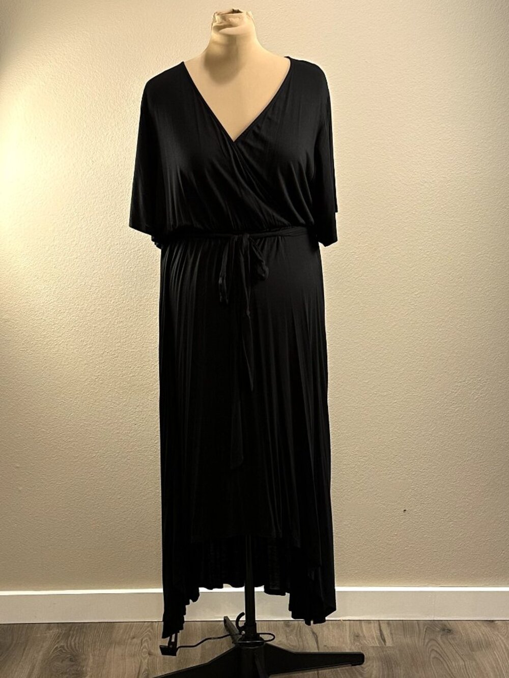 West Kei Black Dress With High-Low Hem NWT